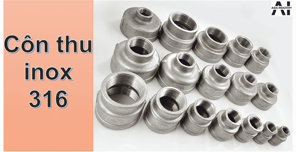 Côn thu inox 316 5