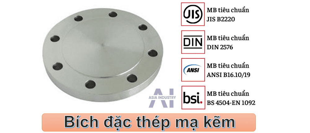 bích đặc thép mạ kẽm 1 