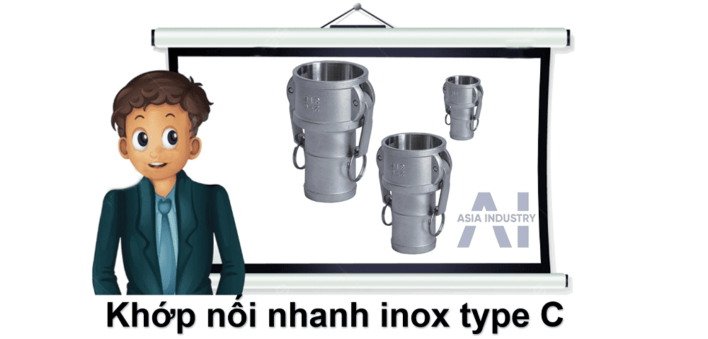 Khớp nối nhanh inox type C 1