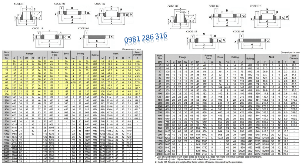 mặt bích công nghiêp 6