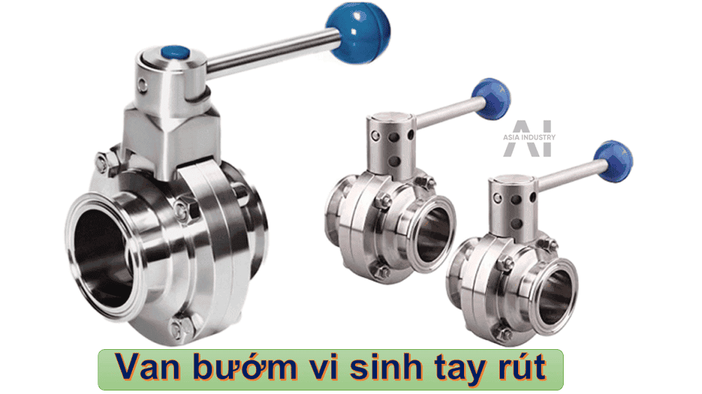 Van bướm vi sinh tay rút 1 van vi sinh tay rút 1