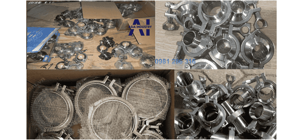 clamp vi sinh inox 304 4