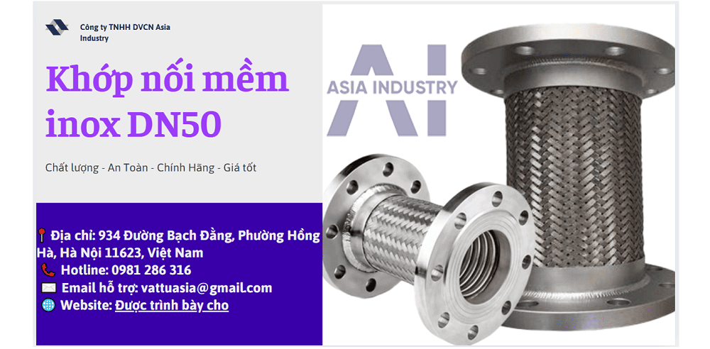 khớp nối mềm inox DN50 1