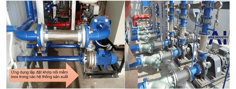 Khớp nối mềm inox mặt bích 3