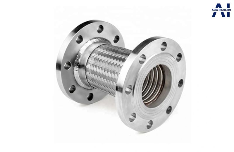 Ống mềm inox mặt bích – Giải pháp kết nối chắc chắn, chịu áp lực cao, tối ưu cho hệ thống kỹ thuật yêu cầu độ ổn định lâu dài.