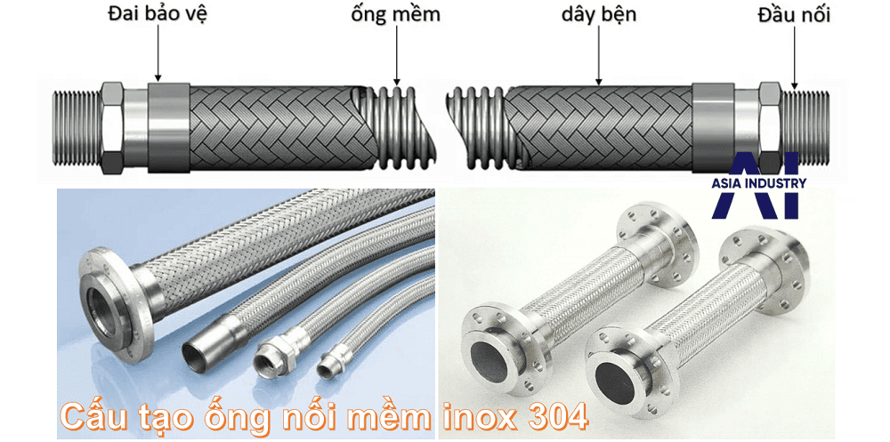 ống nối mềm inox 304 2