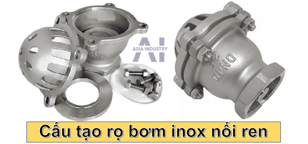 rọ bơm inox nối ren 2