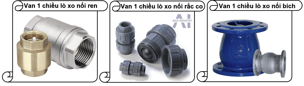 van 1 chiều lò xo 2