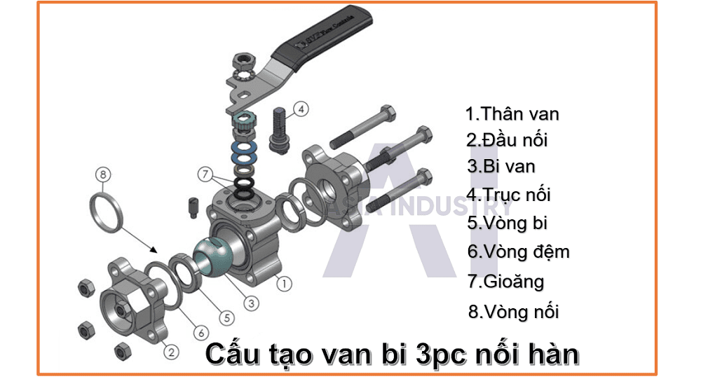 van bi 3pc nối hàn 2