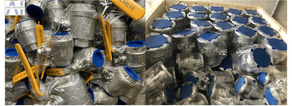 van bi tay gạt inox 304 4