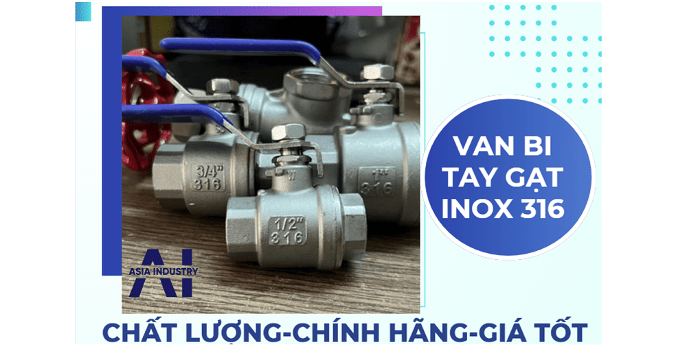 Van bi tay gạt inox 316 1