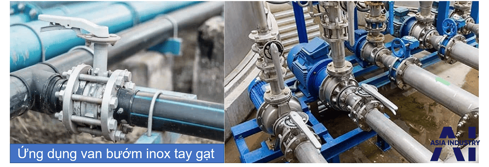 van bướm inox tay gạt 6