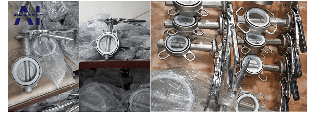 van bướm inox tay gạt 7