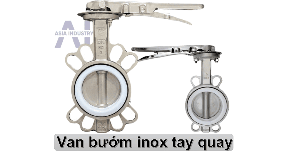 van bướm inox tay gạt 8