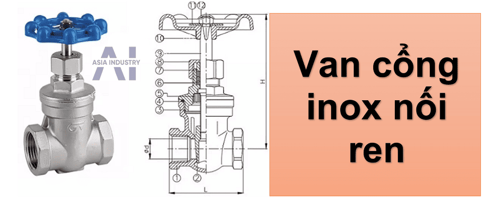 van cổng inox 3