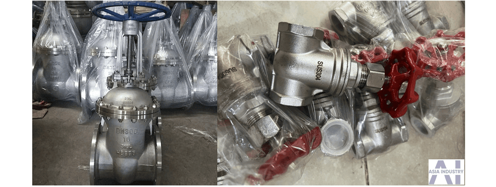 van cổng inox 4