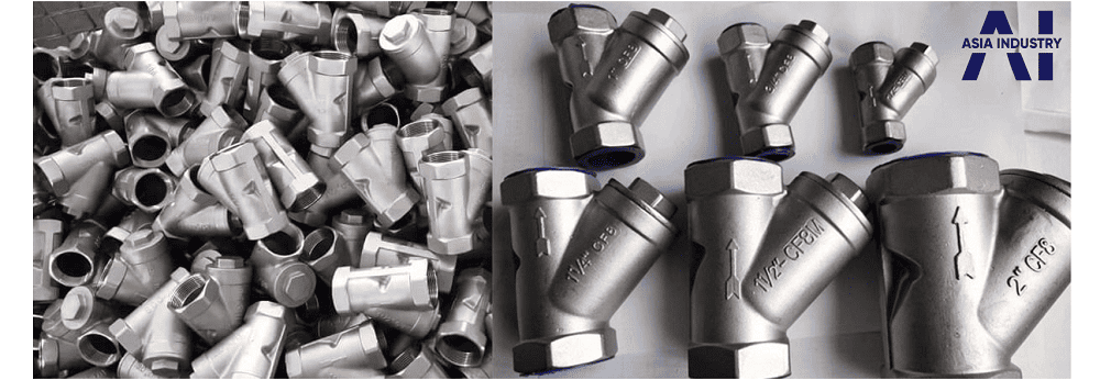 van y lọc inox nối ren 1 