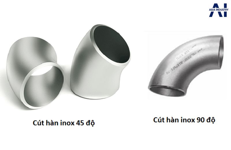 Cút inox 90 độ và cút inox 45 độ 