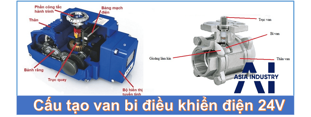 van bi điều khiển điện 24V 2