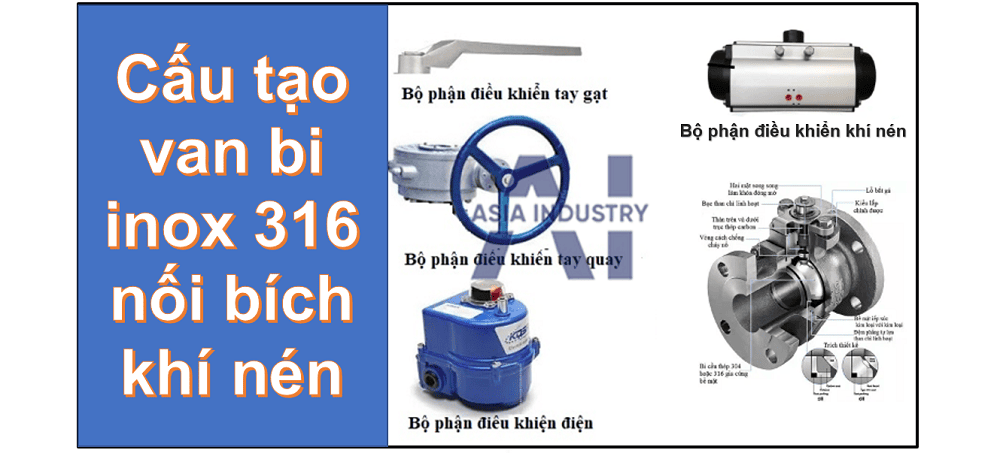 Van bi inox 316 nối bích 2