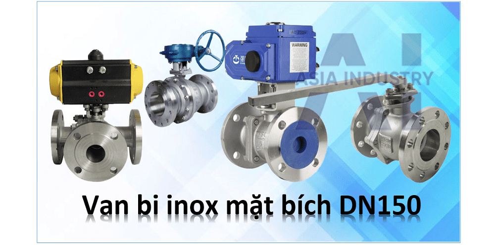 van bi inox mặt bích DN150 1