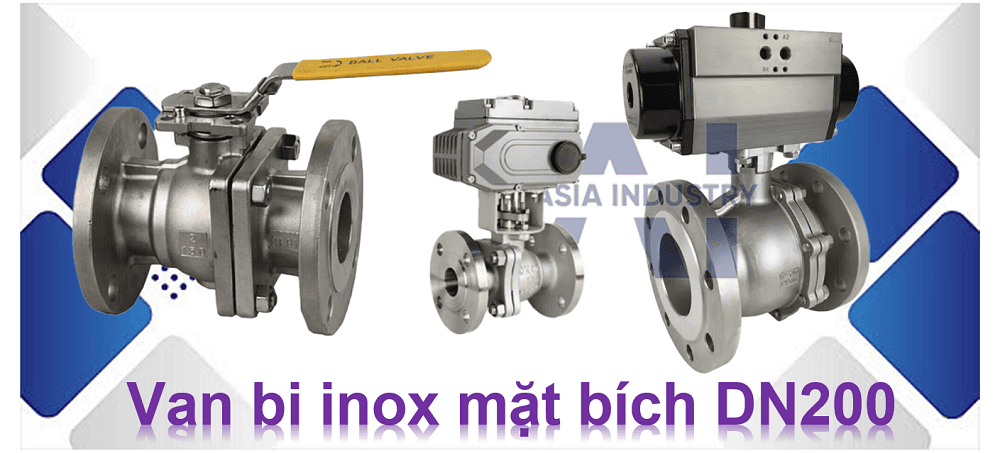 Van bi inox mặt bích DN200 1
