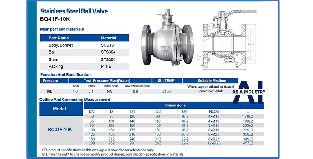 Van bi inox mặt bích DN200 3
