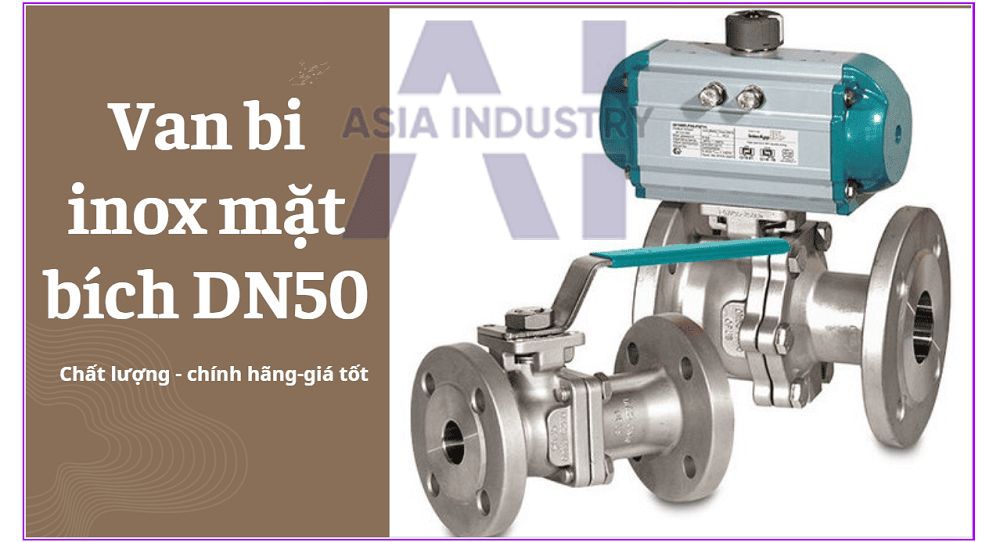 van bi inox mặt bích DN50 1