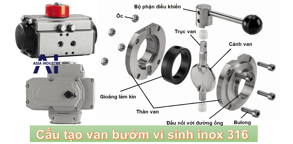 Van bướm vi sinh inox 316 2