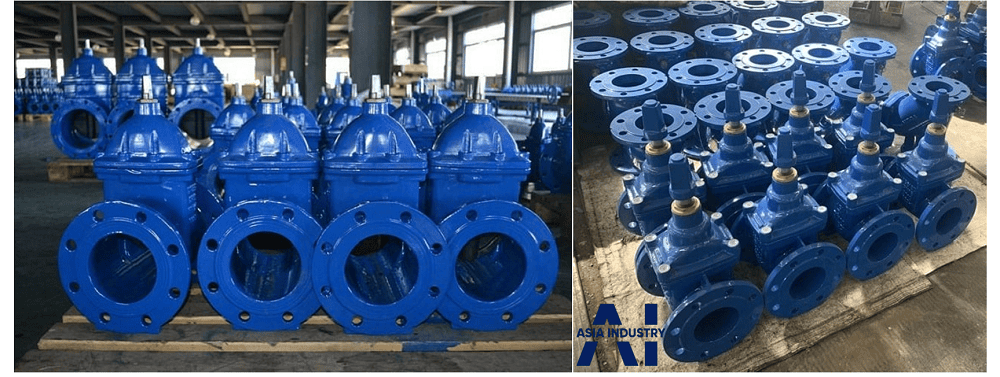 Van cổng ty chìm nắp chụp 2