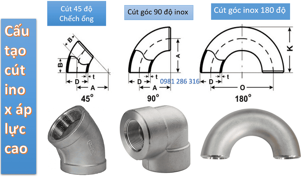 cút inox áp lực cao