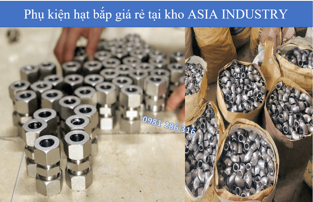 Cút nối hạt bắp inox 304 5