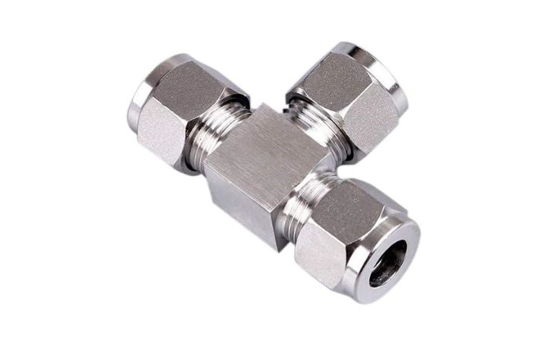 Đầu Nối Hạt Bắp Chữ T Inox – Phân nhánh ống công nghiệp chắc chắn và kín khít.