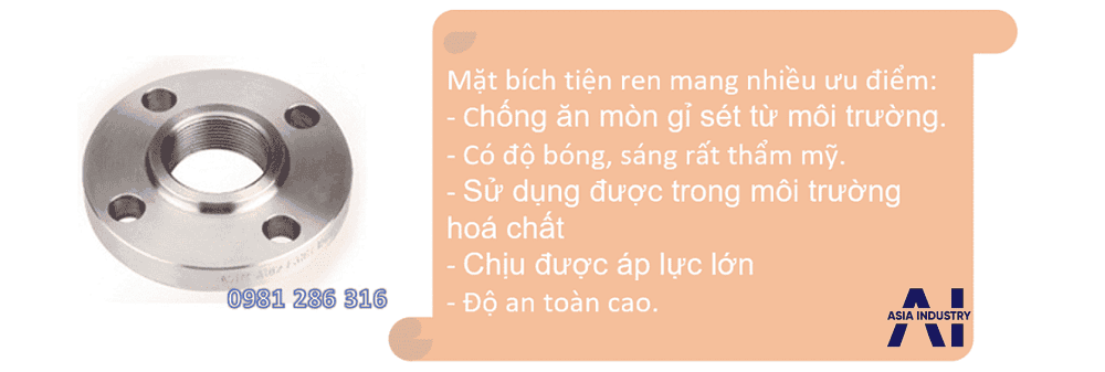 mặt bích ren inox 316 3
