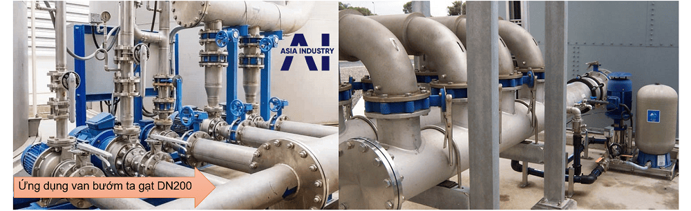 van bướm tay gạt DN200 4