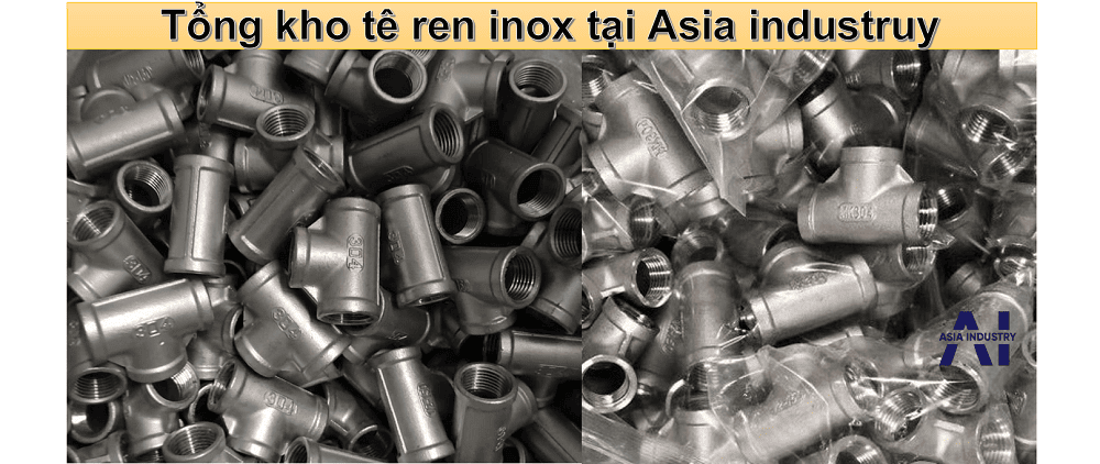 tê ren inox DN15 6