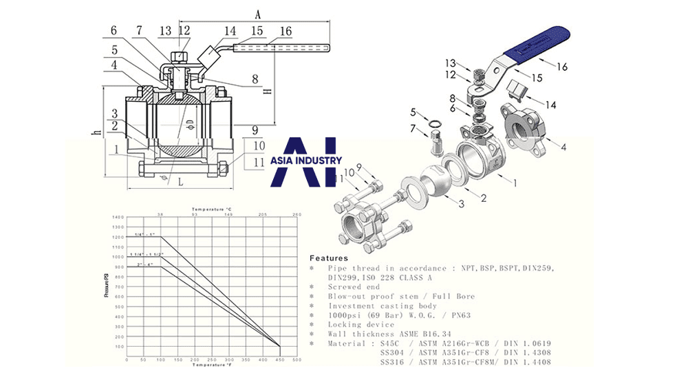 van 1 chiều inox 316 2
