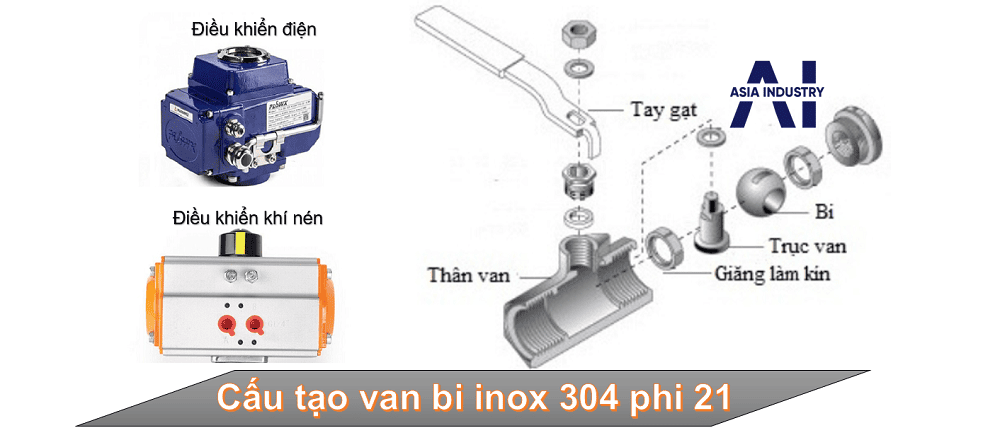 van bi inox 304 phi 21 2