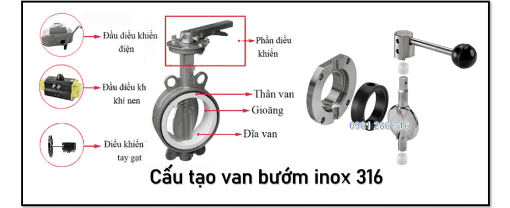 van bướm inox 316 2