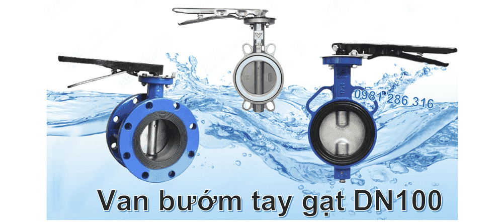 van bướm tay gạt DN100 2
