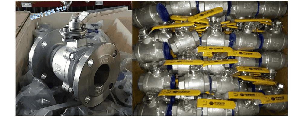 van bi tay gạt inox 304 DN50 3