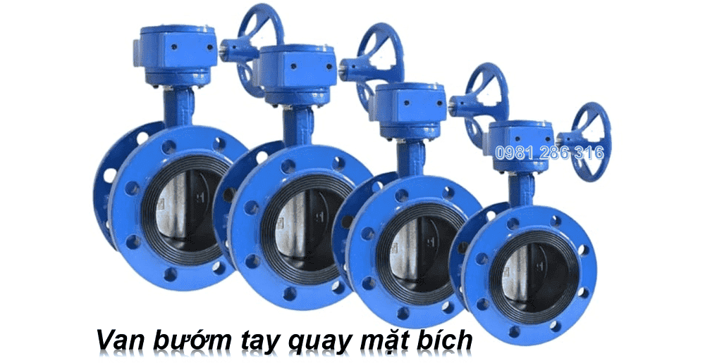 Van bướm tay quay mặt bích 1 van bướm tay quay mặt bích 1