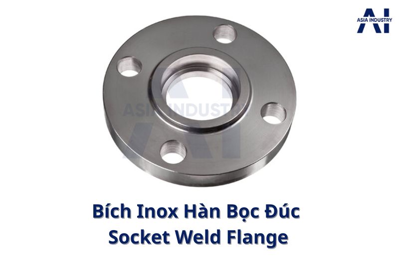 Mặt bích inox hàn bọc đúc - Socket weld flange
