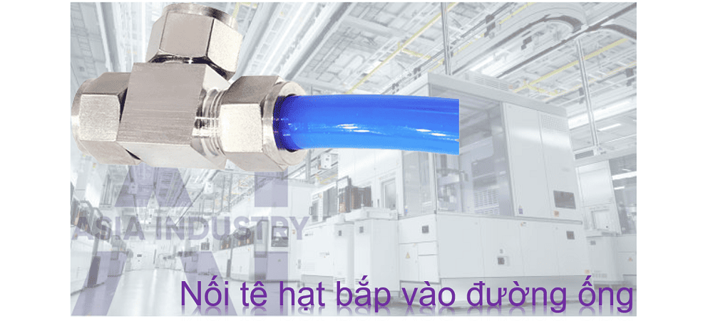 đầu nối inox chữ T xiết ống 3 đầu 3