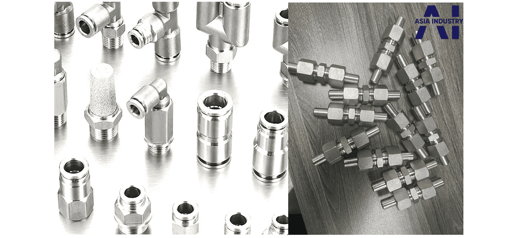 đầu nối thẳng hạt bắp hai đầu nối hàn 7