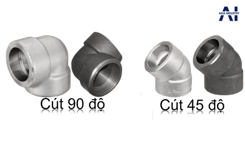 Cút hàn lồng áp lực 45 và 90 độ được dùng phổ biến