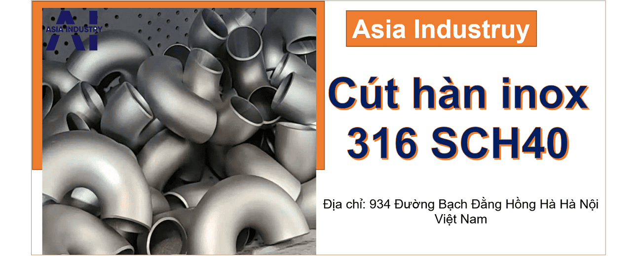 Cút hàn inox 316 SCH40 2