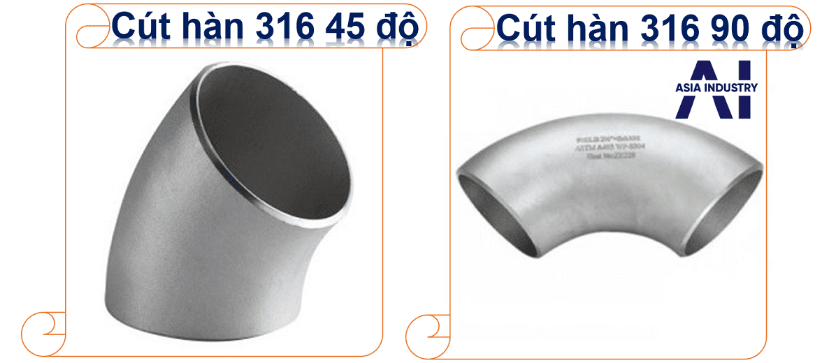 Cút hàn inox 316 SCH40 3