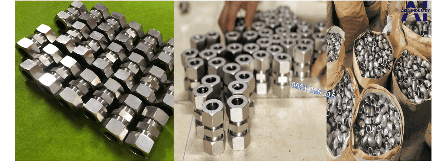 Cút nối hạt bắp inox 316 3