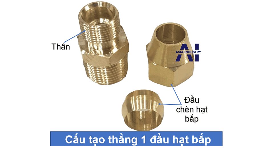 Thẳng 1 đầu chèn hạt bắp 2